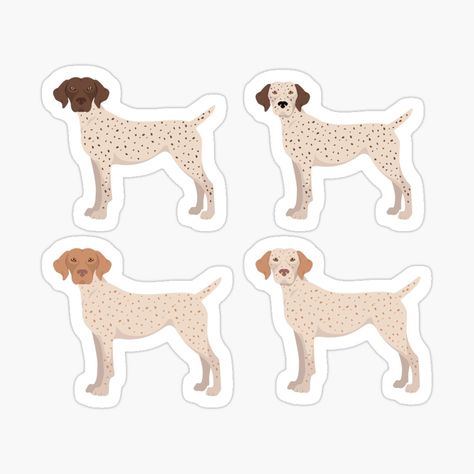 Braque Du Bourbonnais, Dog Stickers, Dog Owners, Science Poster, Stranger Things Fanart, Sticker Design, Vinyl Sticker, Fan Art, Vinyl