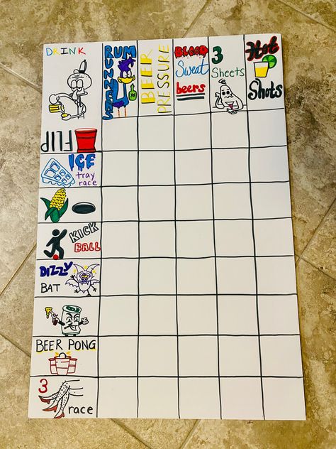 Beer Olympics Poster Board, Olympic Themed Party Games, Beer Olympics Scoreboard Diy, Beer Olympic Bachelorette Party, Diy Olympic Games Adults, Beer Fest Games, Beer Games Drinking Ideas, Drinking Tournament Games, Christmas Beer Olympics