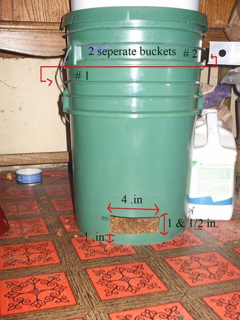 Gravity/Auto Cat Feeder From 2 #5 Gallon Buckets : 3 Steps - Instructables Diy Dog Feeder, Pet Feeder Diy, Cat Feeder Diy, Dog Feeder Automatic, Auto Cat Feeder, Gravity Feeder, Rabbit Feeder, Five Gallon Bucket, Deer Feeders