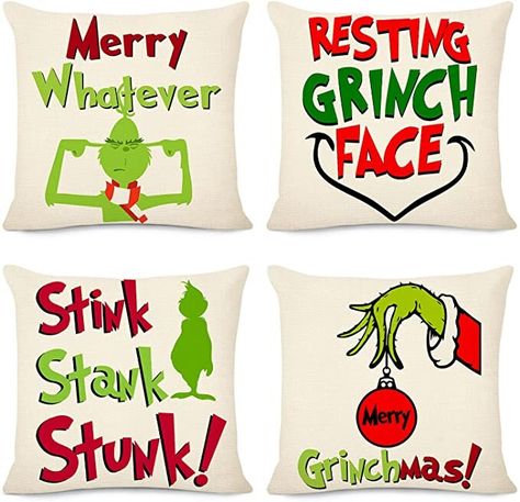 Grinch Stealing Lights, Resting Grinch Face, Moldes Halloween, Sew Christmas, Grinch Crafts, Grinch Decorations, Grinch Christmas Party, Stink Stank Stunk, Grinch Christmas Tree