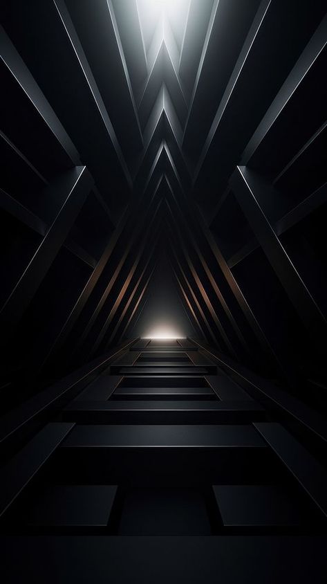 Geometric in black color architecture illuminated backgrounds. AI generated Image by rawpixel. | premium image by rawpixel.com / Techi Triangle Abstract Design, Abstract Background Design Graphics, Poster Background Design Graphics, Black Abstract Wallpaper, Company Background, Dark Abstract Background, Event Background, Color Architecture, Iphone Wallpaper Black