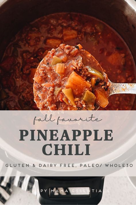 Pineapple Chili Recipe 12 Tomatoes, Chili With Pineapple Recipe, Pineapple Chili 12 Tomatoes, Chili Recipe With Pineapple, Pineapple Chilli, Sweet And Spicy Crockpot Chili, Spicy Fall Recipes, Hot Chili Recipe Crockpot, Hawaiian Chilli