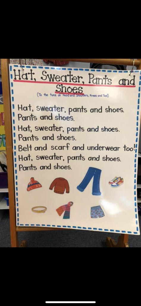 Uncle Nacho's Hat Preschool Activities, Winter Clothes Lesson Plans For Toddlers, Clothing Study Bulletin Board, Preschool Clothing Crafts, Scarf Craft Preschool, Clothing Lessons For Preschool, Clothes Study Activities For Preschool, Clothing Unit Preschool, Clothes Creative Curriculum Study