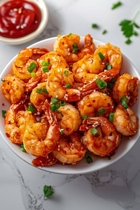 Firecracker shrimp is a dish that lives up to its name. It's bursting with explosive flavors and a delightfully meaty bite that's perfect for parties. Firecracker Shrimp Panda Express, Panda Express Firecracker Shrimp, Shrimp Food Ideas, Shrimp Firecracker, Cooked Shrimp Recipes Frozen, Korean Shrimp Recipe, Asian Shrimp Recipes, Chinese Prawns, Firecracker Shrimp Tacos