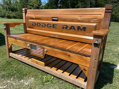 Bench with bottom storage Wood, Design, Tailgate Bench, Wood Shop Projects, Bench Plans, Wood Shop, Bench