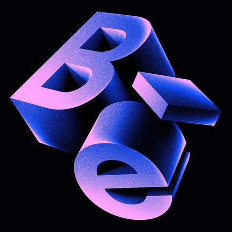 3d Typography Design, Design Club, 3d Type, 타이포그래피 포스터 디자인, 3d Typography, 3d Shapes, Gradient Design, 3d Logo, Typography Poster