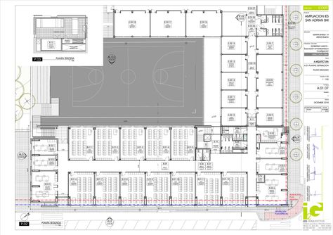 Gallery of San Adrián Bilbao Institute / i2G arquitectos - 20 School Building Plans, School Floor Plan, High School Plan, High School Photography, School Building Design, School Plan, Floor Plan Layout, Architecture Design Concept, Graduation Project