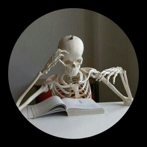 A Book, Skeleton, Reading