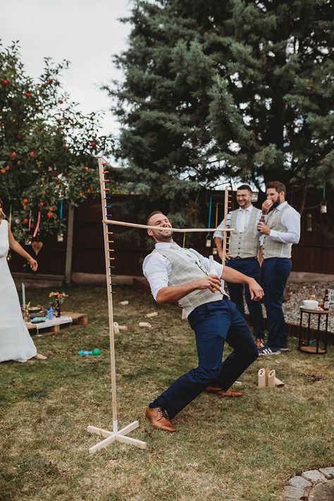 16 Fun Outdoor Lawn Games For Your Wedding | One Fab Day Diy Lawn Games, Yard Games Wedding, Outdoor Wedding Games, Lawn Games Wedding, Festival Style Wedding, Wedding Games For Guests, Reception Games, Games Wedding, Dance Floor Wedding