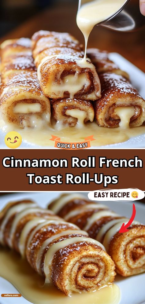 Cinnamon Roll French Toast Roll-Ups Churro Cinnamon Sugar French Toast, Rolled French Toast Sticks, Cinnamon Roll French Toast Rolls, Cinnamon Toast Rolls, What Goes With French Toast, Dessert French Toast, Stuffed French Toast Roll Ups, Cinnamon French Toast Roll Ups, Cinnamon Toast Roll Ups