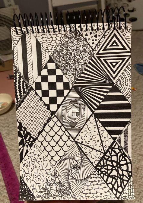 Patterns Doodle, Modele Zentangle, Pattern Zentangle, Draw Zentangle, Step Ideas, Designs Aesthetic, Easy Zentangle, Doddle Art, Arte Doodle