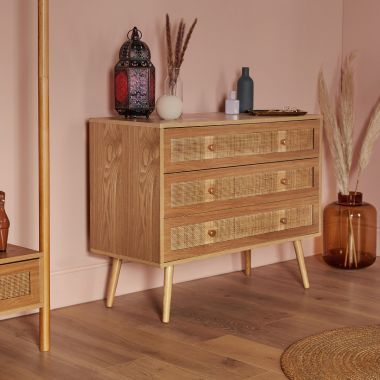 Rattan Bedroom, Wicker Dresser, Clothes Cabinet, Wicker Bedroom, Bedroom Drawers, Rattan Weave, Furniture Bedside Table, Storage Stool, Mode Design