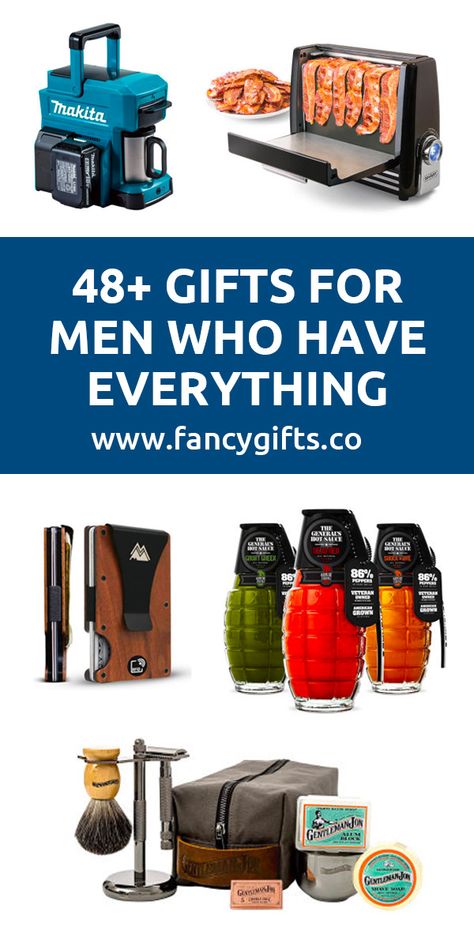 48+ Awesome Gifts for the Man Who Has Everything Best Men Gift Ideas, Gifts For Working Men, Gift For Men Birthday, Ideas For Men Gifts, Gifts For Man Who Has Everything, Unique Gift Ideas For Him, Husband Xmas Gift Ideas, Garage Gifts For Men, Gifts For Finance Guys