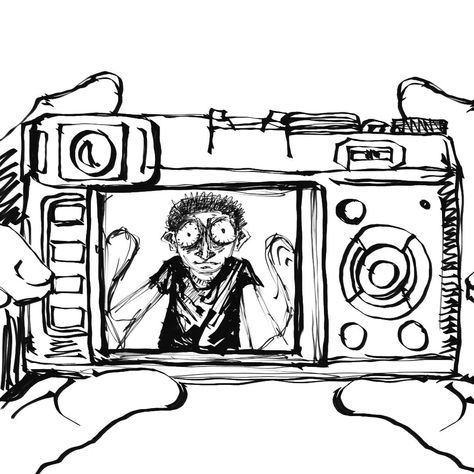 📷📽 #drawing #digitalartist #art #camera #selfie #mfdoom Hand Holding Camera Drawing, Camera Sketch Drawings, How To Draw A Camera, Video Camera Drawing, Camera Inktober, Film Camera Drawing, Polaroid Camera Drawing, Camera Drawing Sketches, Camera Drawing Simple