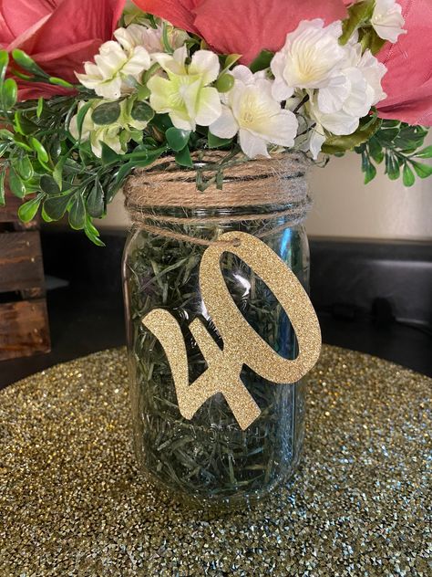 Table Decorations For 40th Birthday, 40th Table Centerpieces, 40th Birthday Ideas For Women Decoration, 40th Birthday Table, 40th Birthday Table Decorations, 40th Birthday Centerpiece, 40th Birthday Centerpieces, 40th Bday Ideas, Birthday Centerpiece