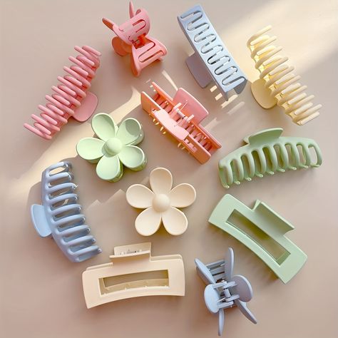 Faster shipping. Better service Big Hair Clips, Hair Clips Aesthetic, Clips For Thick Hair, Cute Hair Clips, Claw Hair Clip, Hair Clips For Women, Cute Curly Hairstyles, Hair Cute, Hair Claw Clips