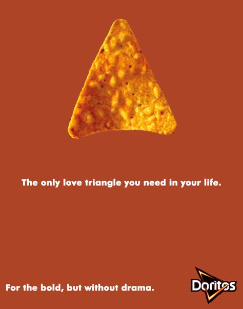 Doritos Food Print Ad, Classy Advertising, Chips Creative Ads, Food Copywriting, Emotional Ads, Copywriting Challenge, Design Food Ideas, Chips Ads, Snack Ads