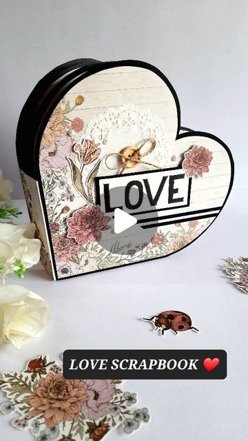 Gayathri Dasari on Instagram: "DIY LOVE | HEART SCRAPBOOK 🖤🤎 TUTORIAL uploaded on my YouTube channel. Link in bio ❤️ Paperpack used Botanical garden from @itsybitsycraftstore Use our coupon code HCI5 for additional discount on itsybitsy website and stores. #scrapbook #scrapbooking #scrapbookideas #diygifts #handmadegifts #valentinesgift #giftideas #heartscrapbook #giftsforher #giftsforher #youtube #tutorials #handmades" Handmade Photo Albums Diy, Handmade Albums Ideas, Scrapbook Photo Album Ideas, Heart Scrapbook, Personalised Scrapbook, Handmade Photo Albums, Heart Type, Book Binding Diy, Love Scrapbook