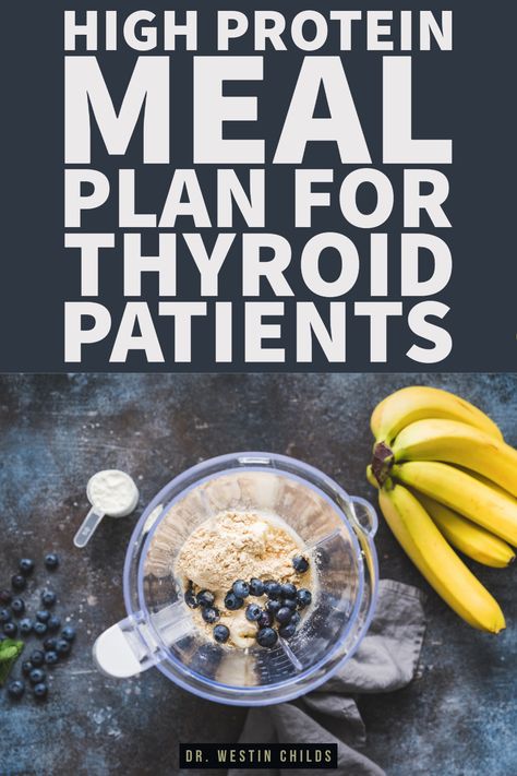 As a hypothyroid patient, you're probably not getting enough protein in your diet. And that's too bad because protein happens to be incredibly important for thyroid health and muscle health. This simple hypothyroid high protein meal plan was designed to show you just how easy it is to hit my recommended baseline protein intake of 100 grams. If you're having trouble eating enough protein then be sure to check it out. By the way, this is also beneficial for those with Hashimoto's. Meals For Hypothyroid, Hashimotos Meal Plans, Hyperthyroid Diet Plan, Hypothyroid Diet Meal Plan, Hashimotos Diet Plan, Thyroid Meal Plan, Hashimotos Diet, 100 Grams Of Protein, Hypothyroid Diet