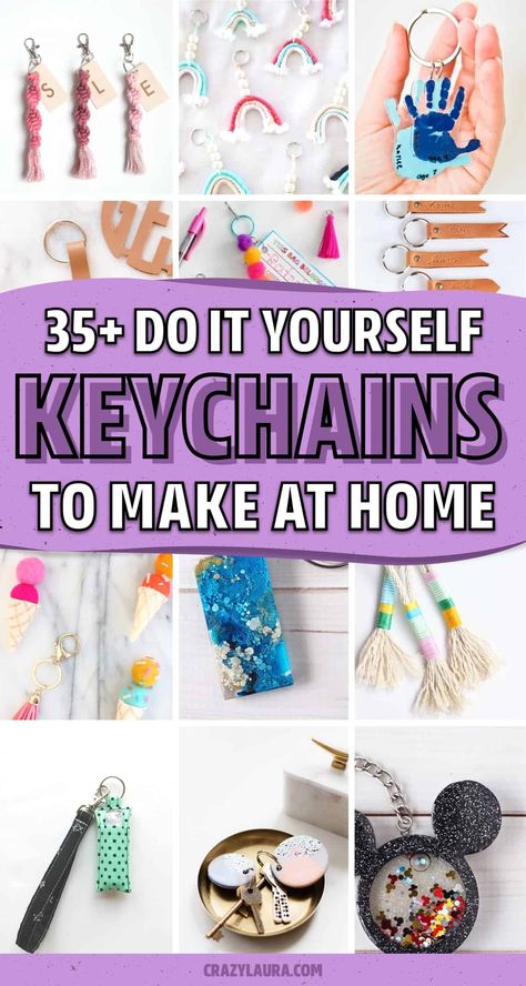 Diy Motivational Gifts, Keychain Crafts Diy, Keychain Crafts For Kids, Diy Keychain For Him, Cute Diy Keychains, Carnival Stalls, Diy Keychains To Sell, Hippie Crafts Diy, Keychains To Make