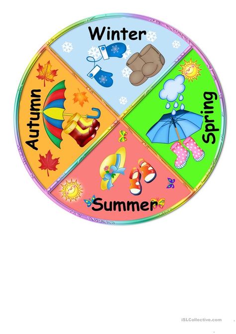 Seasons Crafts For Kids, Crafts For Kids Preschool, Seasons Chart, Seasons Preschool, Seasons Worksheets, Seasons Activities, Preschool Activities Toddler, Learning English For Kids, English Lessons For Kids