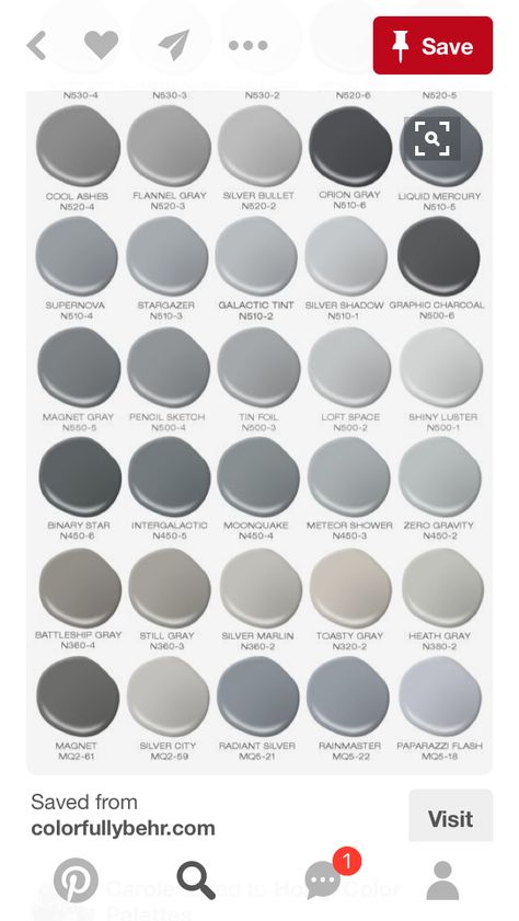 Behr paint colors grey