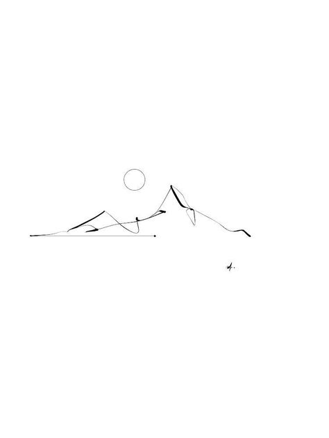 Mountain Feminine Tattoo, Mountain Contour Lines, Nature Inspired Tattoos Simple, Montana Inspired Tattoos, Tattoo Mountains Minimalist, Mountain Tattoo Abstract, Line Art Mountain Tattoo, Mountain Fineline Tattoo, Mountains And Water Tattoo