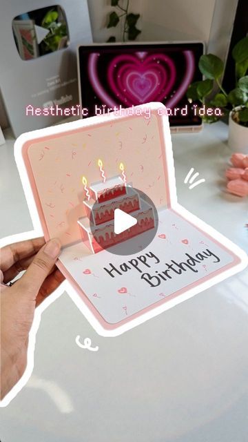 Zeni Art ‧₊˚DIY with me ༘⋆ on Instagram: "✨️Quick n Easy Last minute idea✨️🩷 Make this for your bestie 🌷  Popular aesthetic birthday card tutorial . . . . . . . . . . Tags: aesthetic pop-up birthday card, DIY pop-up birthday card, handmade birthday card, easy pop-up card tutorial, aesthetic birthday card ideas, pop-up card DIY, creative birthday card, 3D birthday card tutorial, DIY paper crafts, birthday card making ideas #PopupCard #BirthdayCard #DIYCard #HandmadeCard #AestheticCard #CardTutorial #PaperCrafts #CraftIdeas #DIYBirthdayCard #CreativeCards #ArtAndCraft #BirthdayDIY #3DCard #BirthdaySurprise #DIYProjects #fypシ #fy #fyp #aesthetic #birthday #bestie #bestiegoals #couplegoals #cardideas #giftideas #cardideas #birthdaygiftideas #birthdaygifts" Diy Birthday Card For Wife, Bestie Card Ideas Birthday, How To Make 3d Birthday Cards, Diy Card Gift Ideas, Birthday Card Inspo For Friend, Easy Pop Up Birthday Cards, Diy 3d Birthday Cards, 16 Birthday Card Ideas Diy, 3d Greeting Cards Handmade