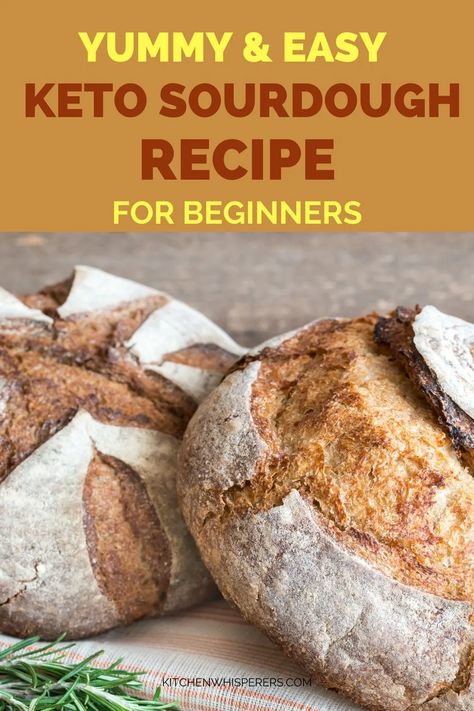 Keto Sourdough, Bread Recipes For Beginners, Beginners Bread Recipe, Keto Bread Recipes, Gluten Free Sourdough Bread, Recipes With Yeast, Sourdough Bread Starter, Vegan Breakfast Easy, Bread Starter