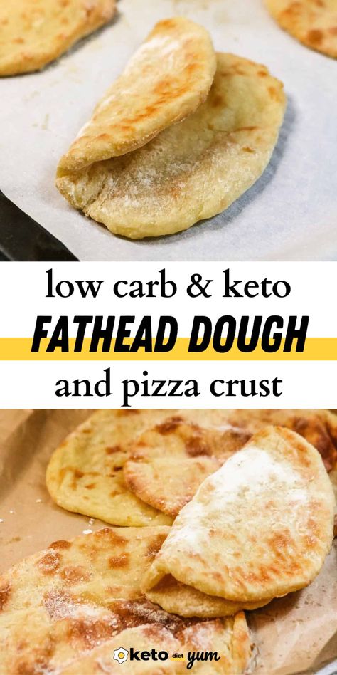 The BEST Fathead Dough Recipe for your keto meal plan! With just 4 ingredients fathead dough makes the best keto pizza crust you'll ever eat. Tastes just like the real thing - crispy, chewy and delicious. Keto Fast Food Recipes, High Fat Keto Recipes, Ground Beef Meals Keto, Fathead Bread Recipe, Easy Keto Dinner Ideas For Family, Keto Fathead Dough Recipes, Keto Recipes Bread, Real Keto Recipes, Keto Menu Ideas