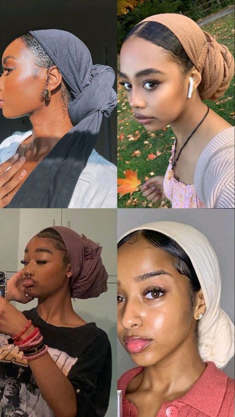 Christian Veiling, Hair Scarf Tutorial, Christian Veils, Headwrap Hairstyles, Cabello Afro Natural, Head Wrap Styles, Hair Wrap Scarf, Hair Scarf Styles, Head Scarf Styles