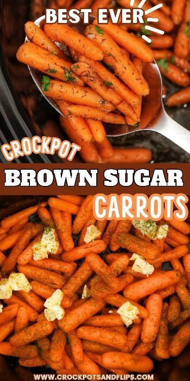 Transform your holiday menu with these slow-cooked brown sugar carrots, a simple and healthy side dish perfect for Thanksgiving or Christmas. Let your crockpot do the work as carrots absorb the sweet richness of brown sugar, creating a flavorful addition to your holidays. With just a handful of ingredients, this recipe adds a touch of sweetness to your holiday meals. Carrot Side Dish Thanksgiving, Crockpot Carrots, Carrots Slow Cooker, Brown Sugar Carrots, Carrot Recipes Side Dishes, Sugar Carrots, Carrots Side Dish, Thanksgiving Vegetables, Brown Sugar Recipes