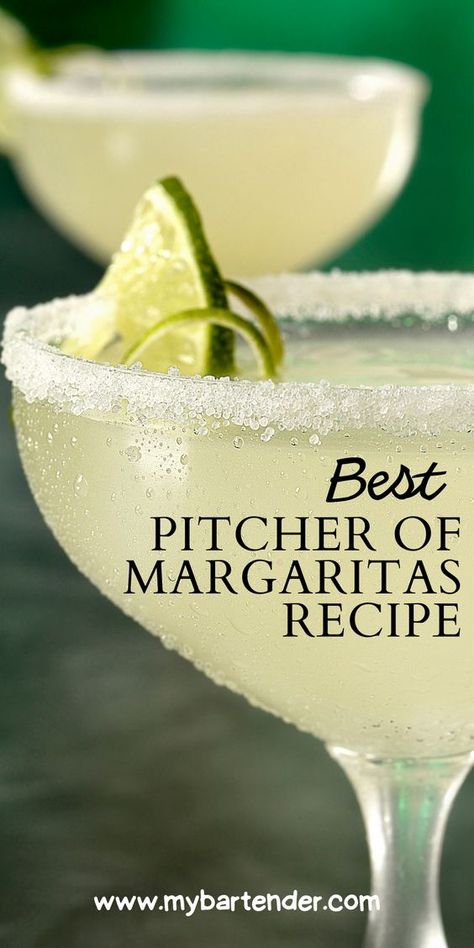 Margarita Recipes Triple Sec, Homemade Margaritas Pitcher, Classic Margarita Recipe Pitcher, Picture Margarita Recipe, Gluten Free Margarita Recipe, Party Size Margarita Recipe, Breakfast Margarita Recipe, Margaritas By The Pitcher, Cadillac Margarita Recipe Grand Marnier