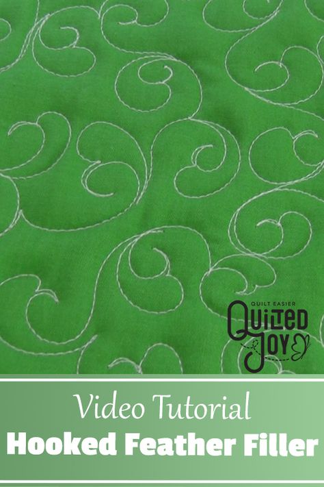 Basic Quilt Patterns, Free Motion Quilt Tutorial, Longarm Quilting Tutorials, Quilting Stitch Patterns, Long Arm Quilting Patterns, Feather Quilt, Free Motion Pattern, Free Motion Designs, Sewing Machine Quilting