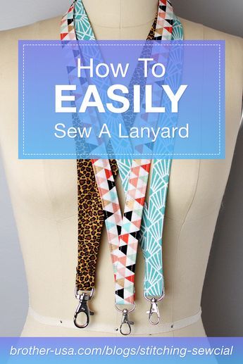 Sewing Ideas For The Home, Make A Lanyard, Easy Diy Ideas, Diy Lanyard, Trendy Sewing Projects, Diy Sewing Gifts, Convention Gifts, Sewing To Sell, Sewing Machine Projects