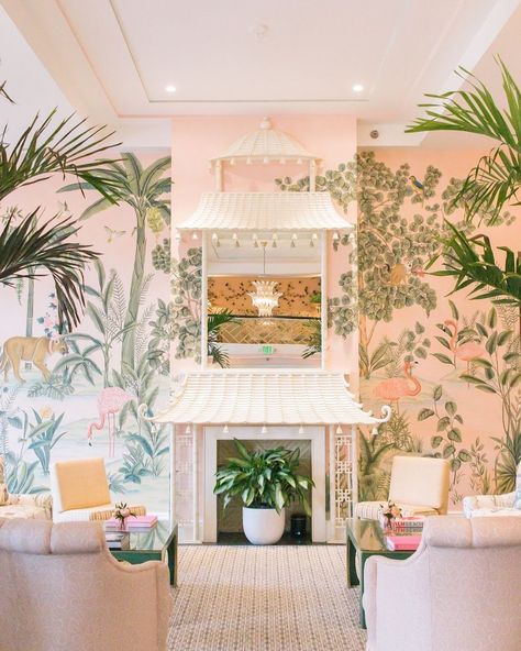 The Colony Hotel Palm Beach is the epitome of tropical glamour. Among its many treasures, the whimsical mural adorning the lobby stands out, capturing the essence of paradise within its artistry. Whimsical Mural, Colony Palm Beach, Terazzo Floor, Colony Hotel, The Colony Hotel, The Colony, Beach Cottages, Video Editor, House Inspo