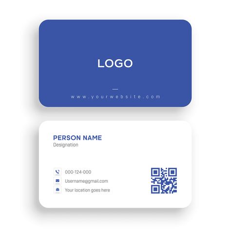 Calling Card Design, Stationery Business Card, Business Cards Layout, Qr Code Business Card, Graphic Design Business Card, Name Card Design, Professional Business Card Design, Business Card Designs, Professional Business Card