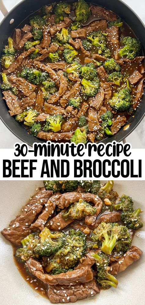 Beef and broccoli in skillet. Steak And Broccoli Stir Fry Easy, Broccoli Recipes Gluten Free, Beef And Broccoli Fried Rice, Easy Beef And Broccoli Sauce, Homemade Beef And Broccoli Sauce, Gluten Free Beef And Broccoli, Beef And Broccoli No Soy Sauce, Beef Abd Broccoli Recipe, Beef And Broccoli Recipe