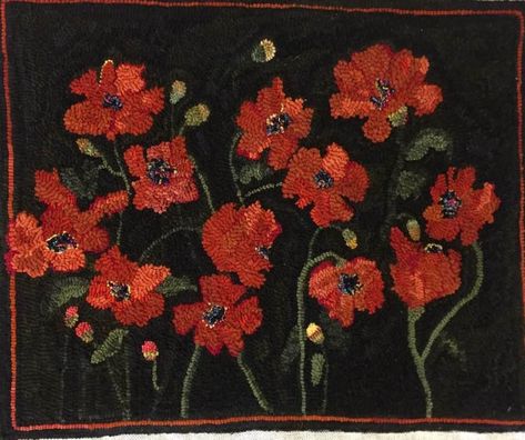 Sharon Smith, Hooked Rugs, Rug Hooking, Rug, Flowers, Quick Saves, Design