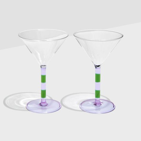 Designer Homewares – Fazeek (US) Blue Amber, Martini Glasses, Ceramic Kitchen, Martini Glass, Note Writing, Glass Set, Bar Cart, Hand Blown, Martini