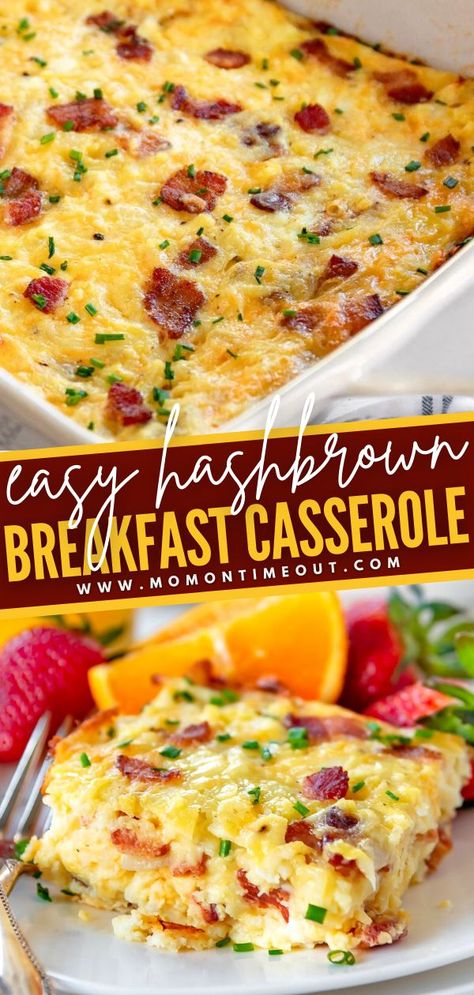 Frozen Hashbrown Breakfast Casserole Easy, Simply Potatoes Hashbrown Recipes, Essen, Easy Breakfast Casserole For 2, Breakfast Casserole With Hashbrowns Make Ahead, Healthy Savory Breakfast Casserole, Bfast Casserole With Hashbrowns, Hashbrown Bake Breakfast, Potluck Breakfast Casserole