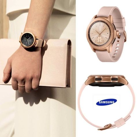 Samsung Smart Watch Women, Smart Watch Women, Watches Women Simple, Samsung Smart Watch, Samsung Watch, Samsung Mobile, Samsung Galaxy Watch, Womens Watches Luxury, Rose Gold Watches