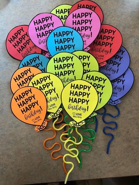 Prek Birthday Ideas, Preschool Welcome Gifts, Birthday Gift For Students From Teacher, Beginning Of The Year Gifts For Students, Classroom Birthday Ideas, Student Birthday Ideas, Birthdays In The Classroom, Classroom Birthday Gifts, Classroom Birthdays