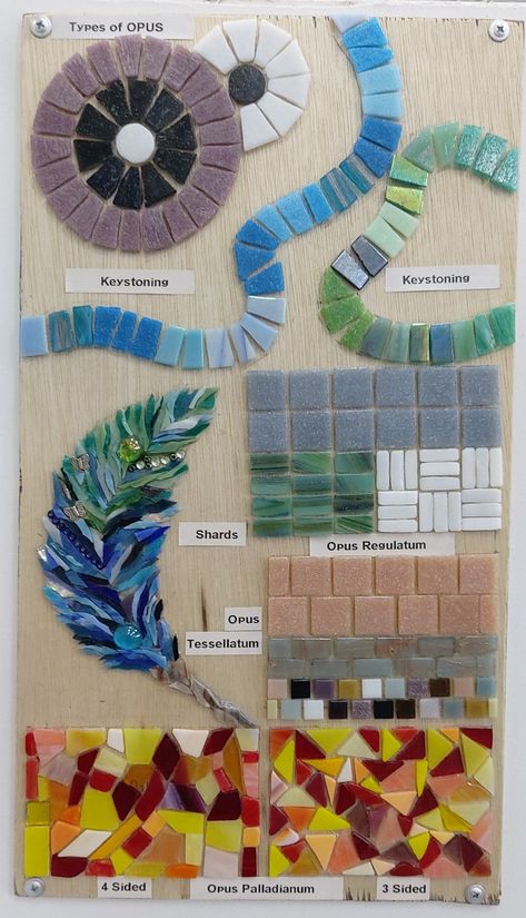 Sea Glass Mosaic Ideas, Andamento Mosaic, Mosaic Art For Beginners, Mosaic Patterns For Beginners, Beginner Mosaic, Modern Mosaic Art, 3d Mosaic, Mosaic Tiles Crafts, Mosaic Art Diy