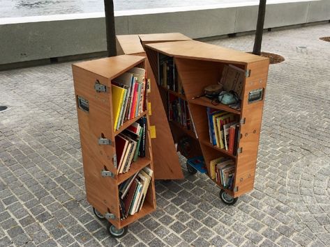 A Few Things I’ve Learned About Learning | by Sam Davol | BRIGHT Magazine Portable Shelves, Park Street, Mobile Office, Material Library, Streets Of New York, Woodworking Workbench, Reading Room, Space Design, My Wife