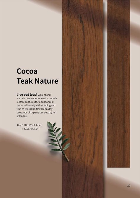 Wood Creative Ads, Flooring Advertisement, Advertisement Design Ideas, Wood Graphic Design, Color Splash Purple, Types Of Flooring Materials, Veneer Flooring, Wood Vinyl Flooring, Spc Flooring