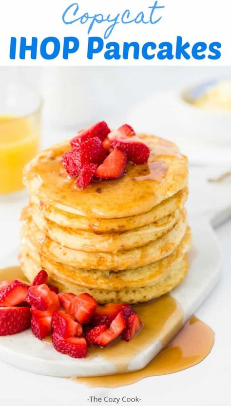 Home Made Buttermilk Pancakes, Ihop Pancake Recipe Without Buttermilk, Ihop Pancake Recipe Copycat, Ihop Buttermilk Pancakes, Mcdonald's Pancake Recipe, Pancakes Ihop, I Hop Pancake Recipe, Ihop Pancakes, Brunch Pancakes