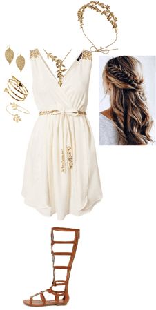 Goddess Ideas Costume, Plus Size Greek Goddess Costume, Greek Themed Outfits, Short Toga Dress, Goddess Customes, Aphrodite Aesthetic Costume, Artemis Dress Greek Gods, Greek Goddess Bachelorette Party, Athena Outfit Goddess