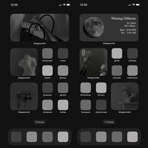 Dark Mode Aesthetic, Valentines Widgets, Iphone Dark Theme, Iphone Home Screen Aesthetic, Mode Aesthetic, Widgets Iphone, Iphone Wallpaper Cute, App Home Screen, Home Screen Aesthetic