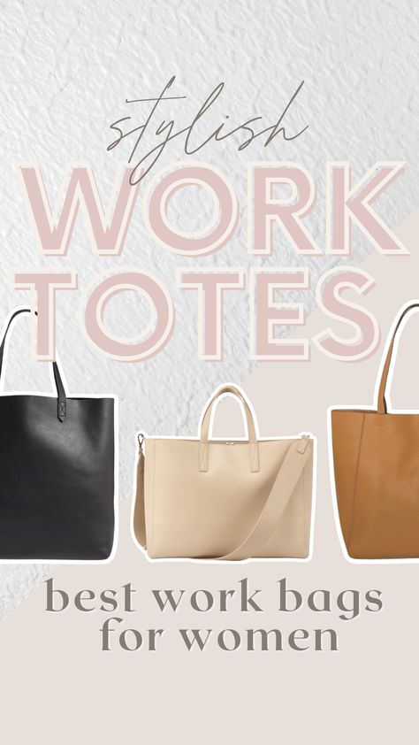 Business Women Essentials, Leather Computer Bag Womens, Business Totes For Women, Work Tote Bag Aesthetic, Working Bag For Women, Office Purse For Women, Cute Work Bags For Women, Large Laptop Bags For Women, Business Casual Bag